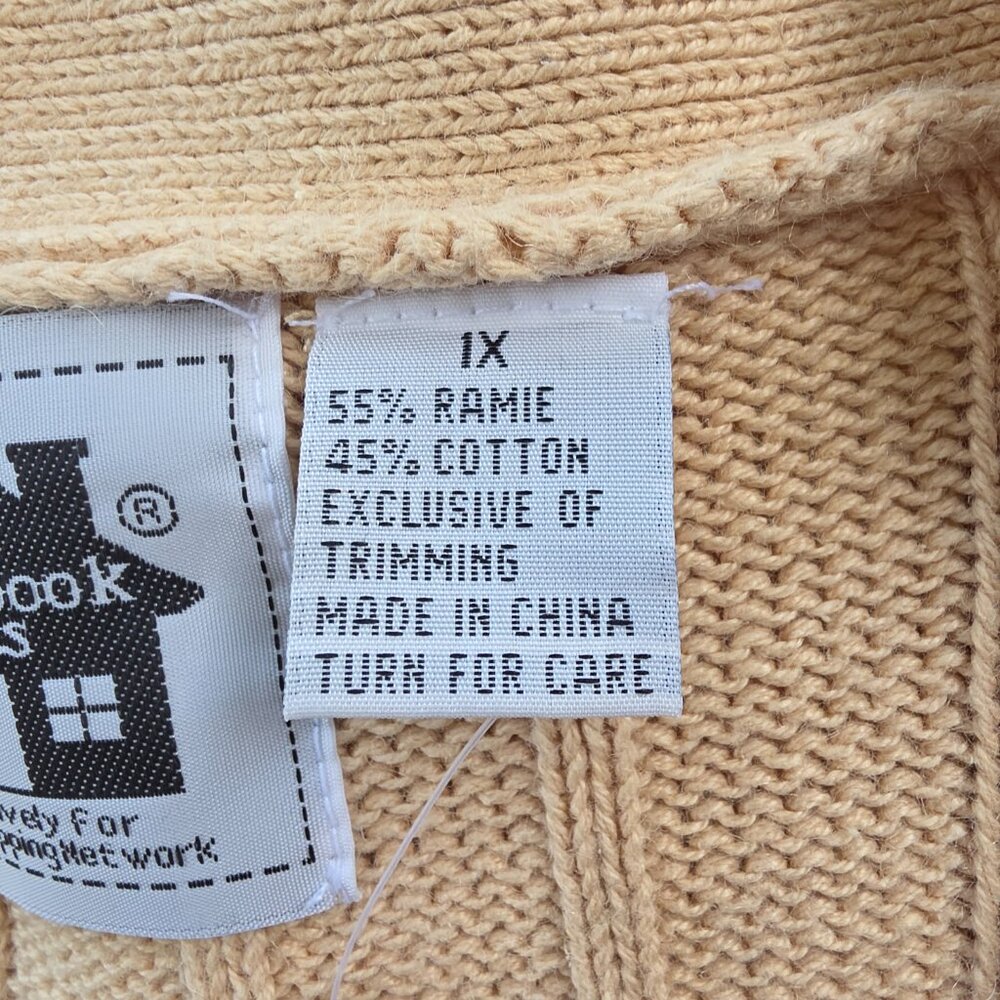 NWT Storybook Knits long cable cardigan knit sweater - Picture 6 of 7